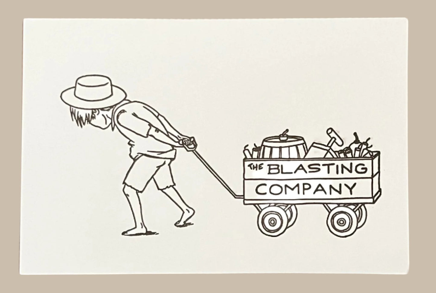 Limited Edition Lil Guy 4X6 Letterpress Postcard